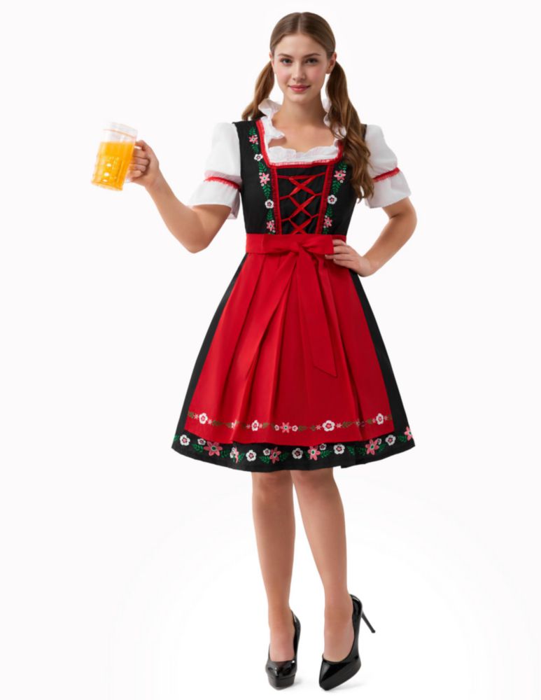 Vestido de Oktoberfest Spooktacular Creations XL - Bordado