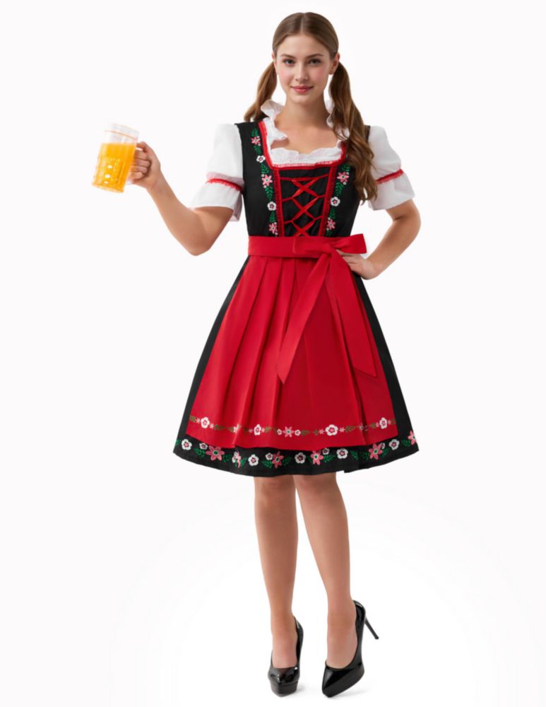 Vestido de Oktoberfest Spooktacular Creations XL - Bordado
