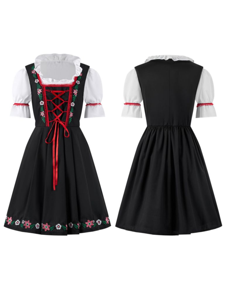 Vestido Oktoberfest Spooktacular Creations con bordado talla L