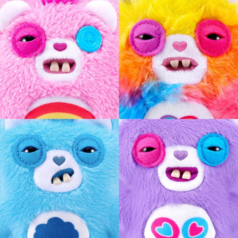 Juego de 6 llaveros Fuggler Care Bear 12 cm ZURU