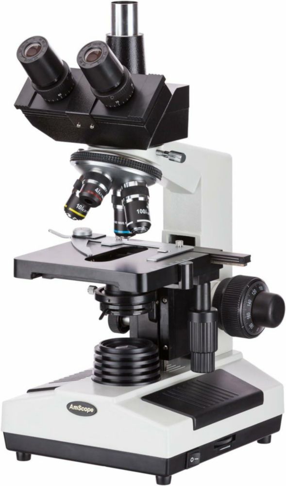 Microscopio AmScope 40X-2500X Trinocular 110V-220V