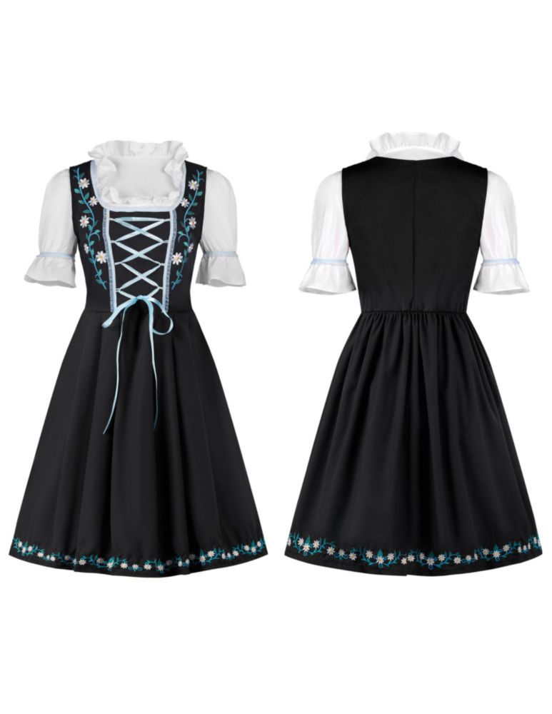 Vestido Oktoberfest Spooktacular Creations XL con Bordado