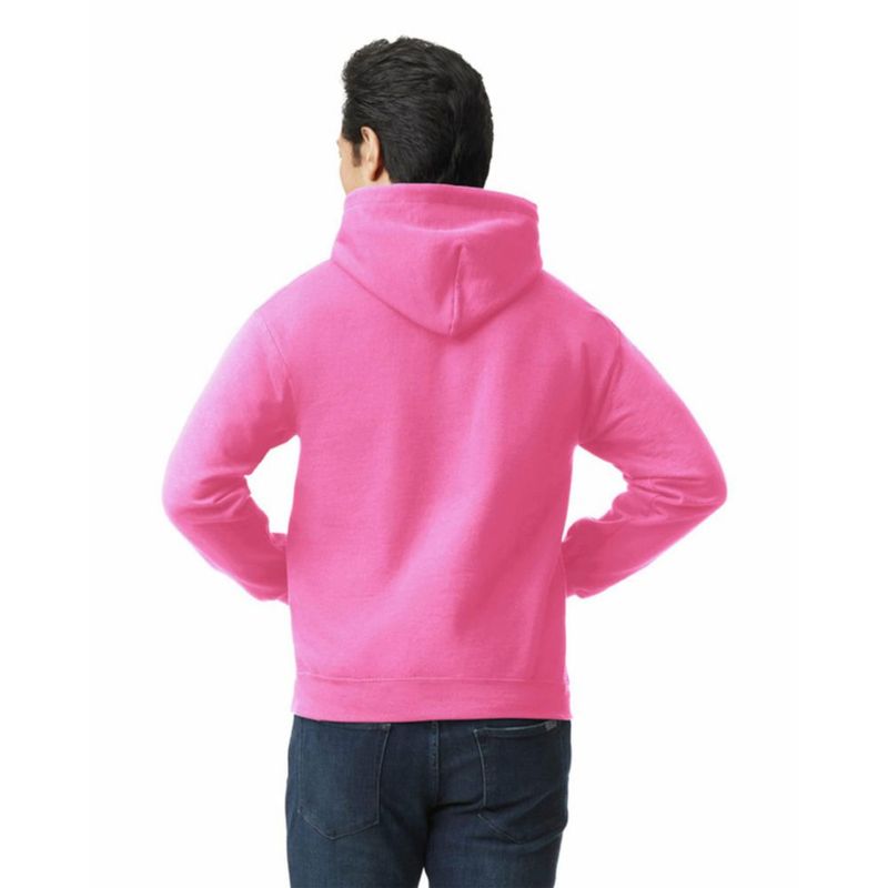 Sudadera con capucha Gildan G18500 Rosa Safety Talla S - Pack de 1