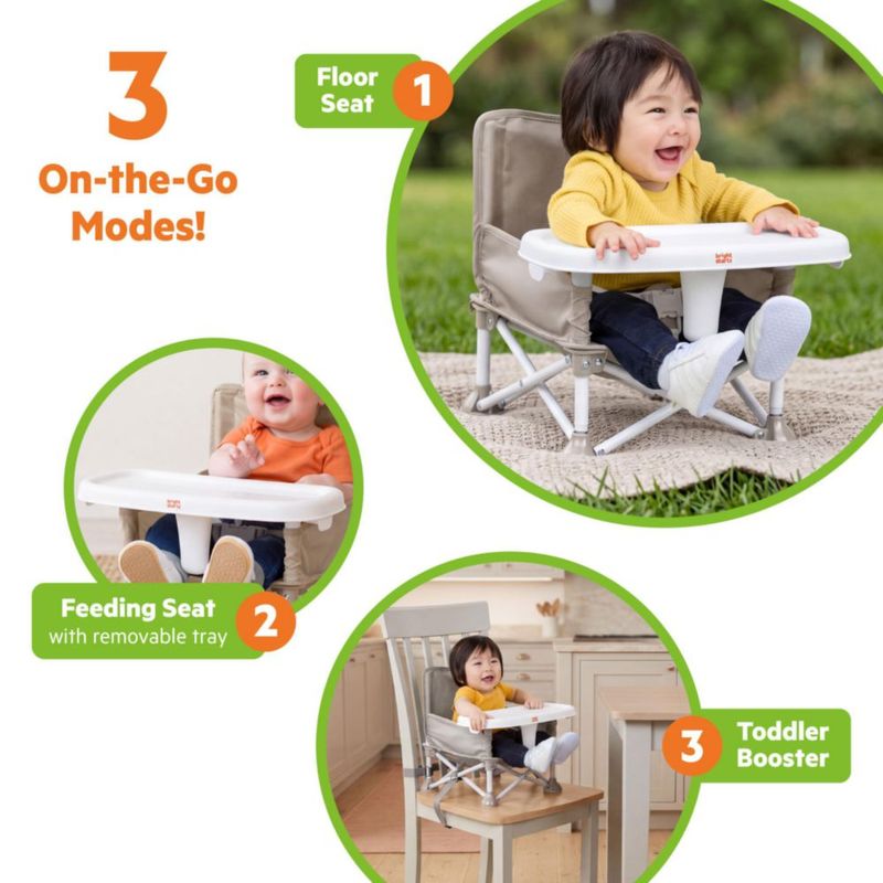 Silla para bebé Bright Starts con asiento elevador y bandeja