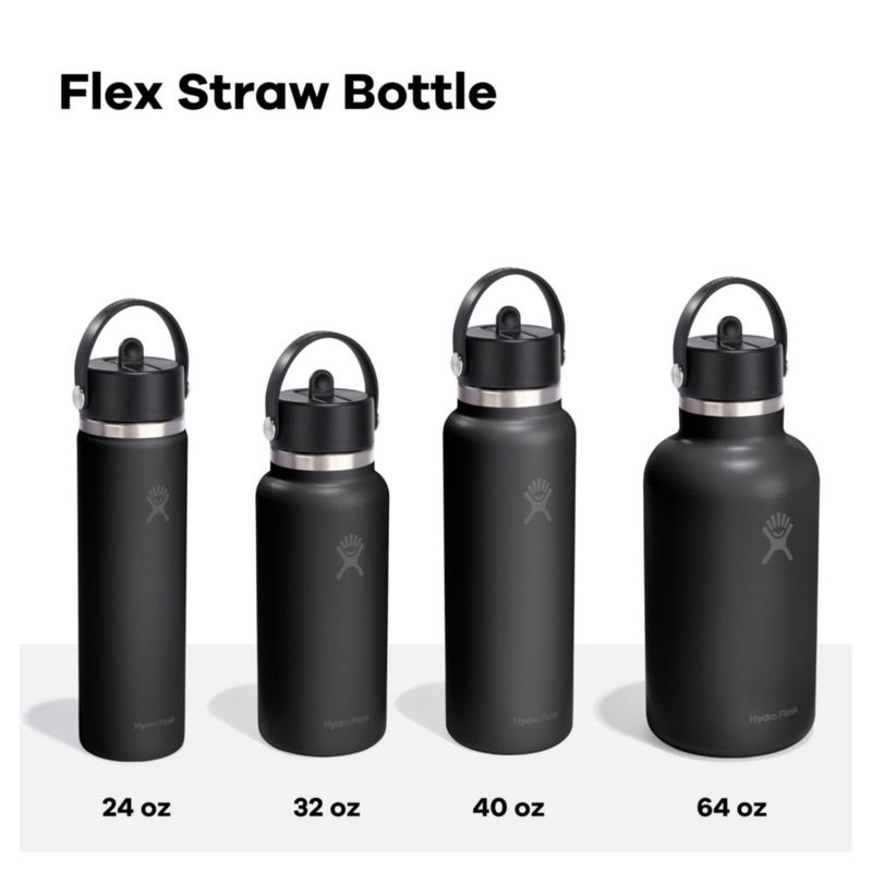 Botella de agua Hydro Flask 950 ml Glitch Black con sorbete
