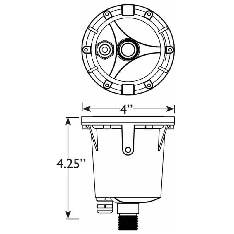 Luminaria a Ras de Suelo VOLT 12V Impermeable IP68 3‑en‑1