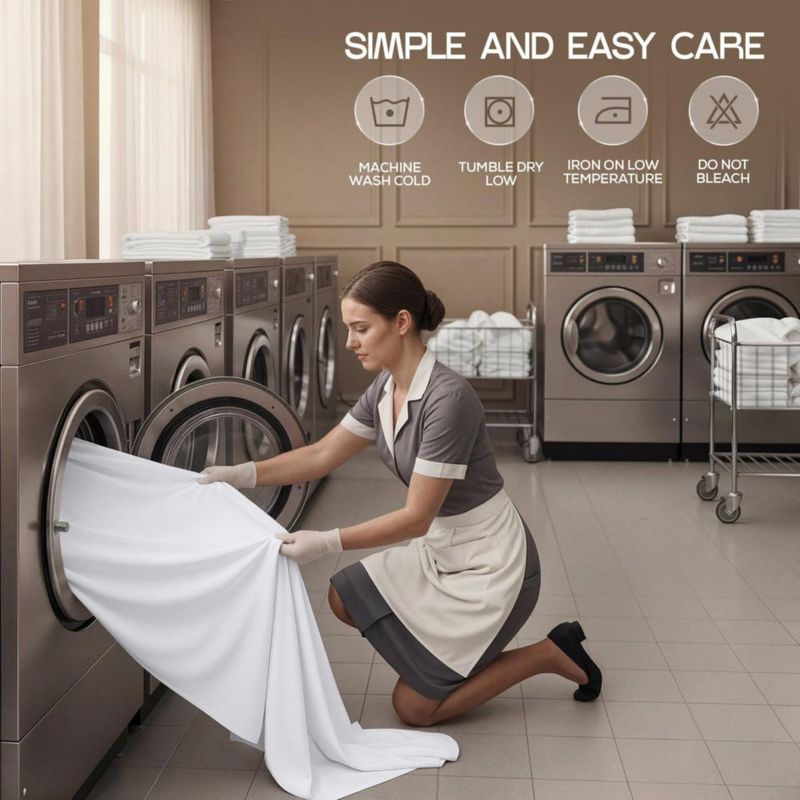 Juego de sábanas Utopia Bedding King de 8 piezas blanco microfibra