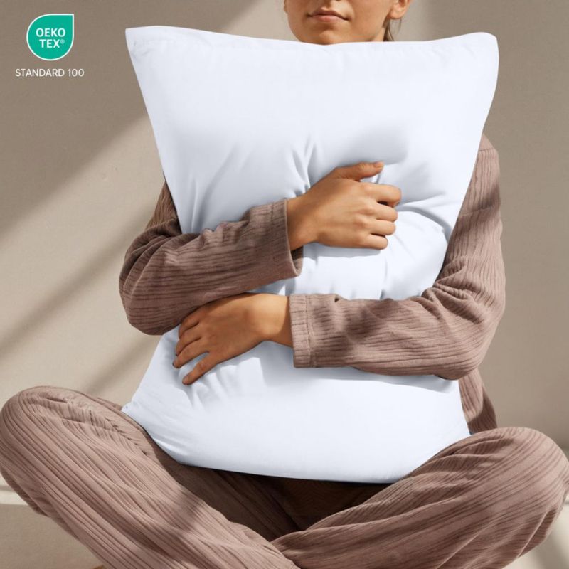 Protectores de almohada Utopia Bedding estándar - Pack de 4 color blanco