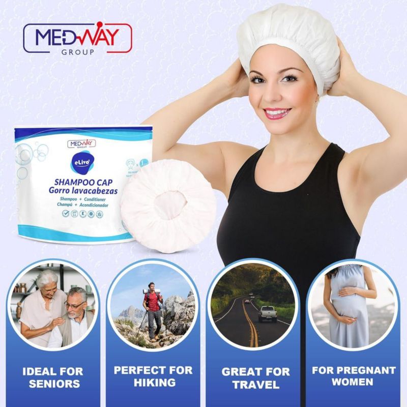 Gorro de ducha MedVance 6 unidades - Champú y acondicionador sin enjuague