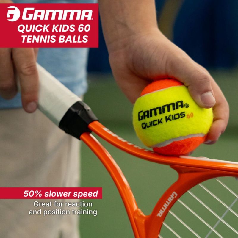 Pelotas de tenis GAMMA Quick Kids 60 (paquete de 48)