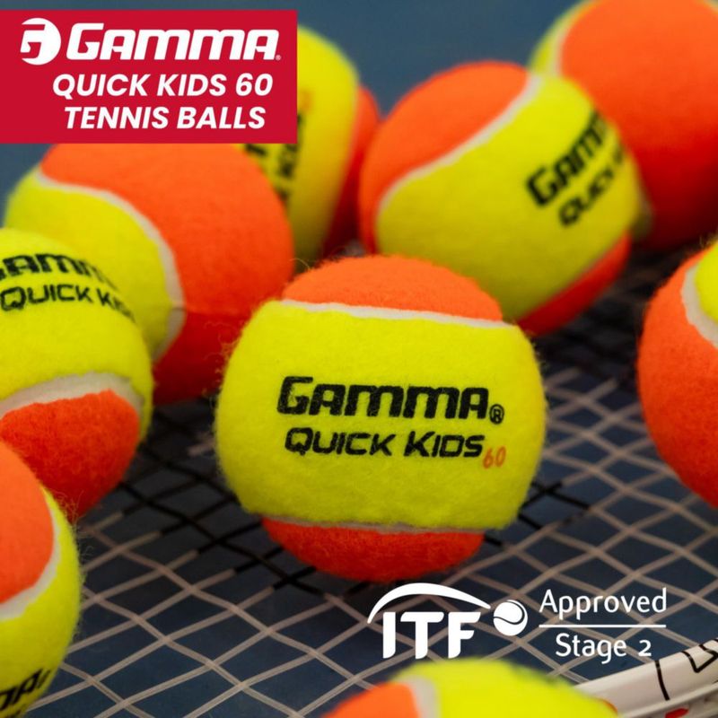 Pelotas de tenis GAMMA Quick Kids 60 (paquete de 48)