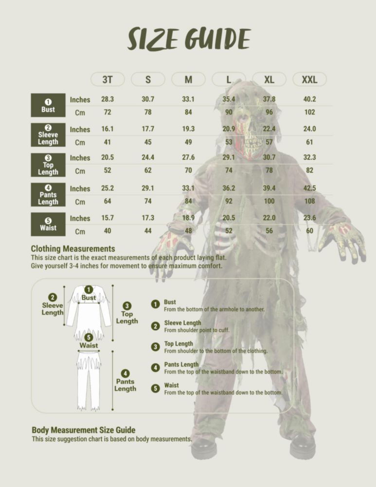 Disfraz Spooktacular Creations 3T Zombi para Juego de Rol