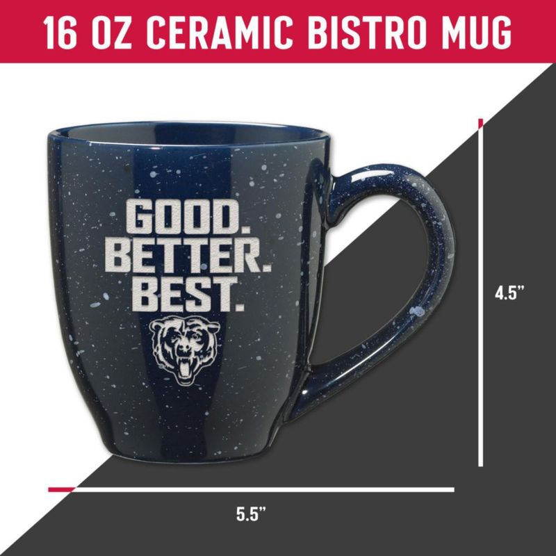 Taza de café Rico Industries 454 ml Chicago Bears azul marino