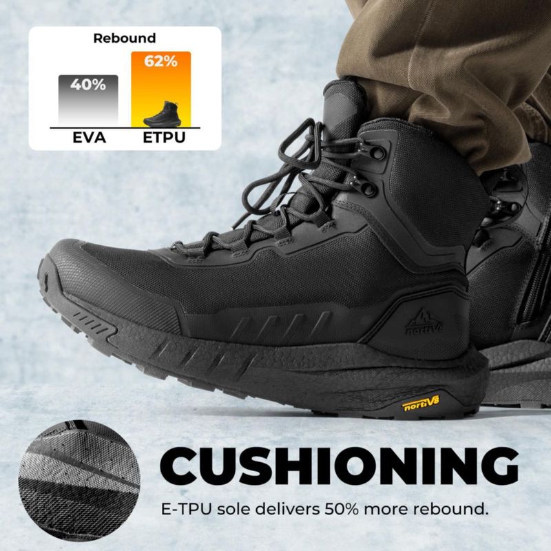Bota NORTIV 8 265 cm Negra Ligera Táctica