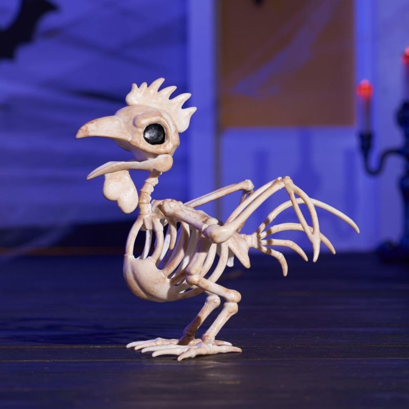 Escultura JOYIN Esqueleto de Gallo 17 cm Posable