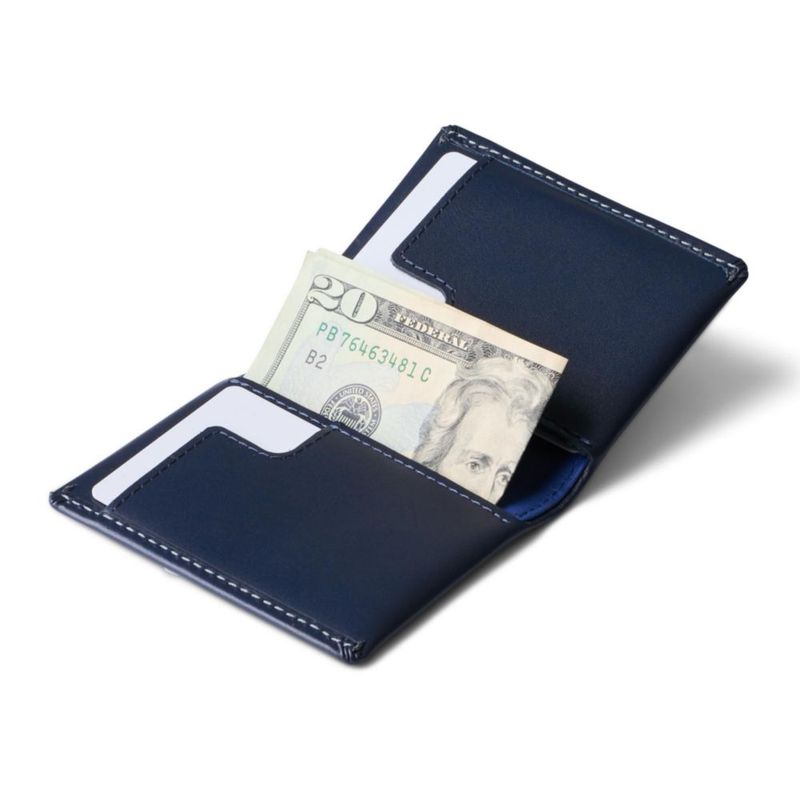 Billetera Bellroy Slim Sleeve Azul Marino 80 mm × 95 mm