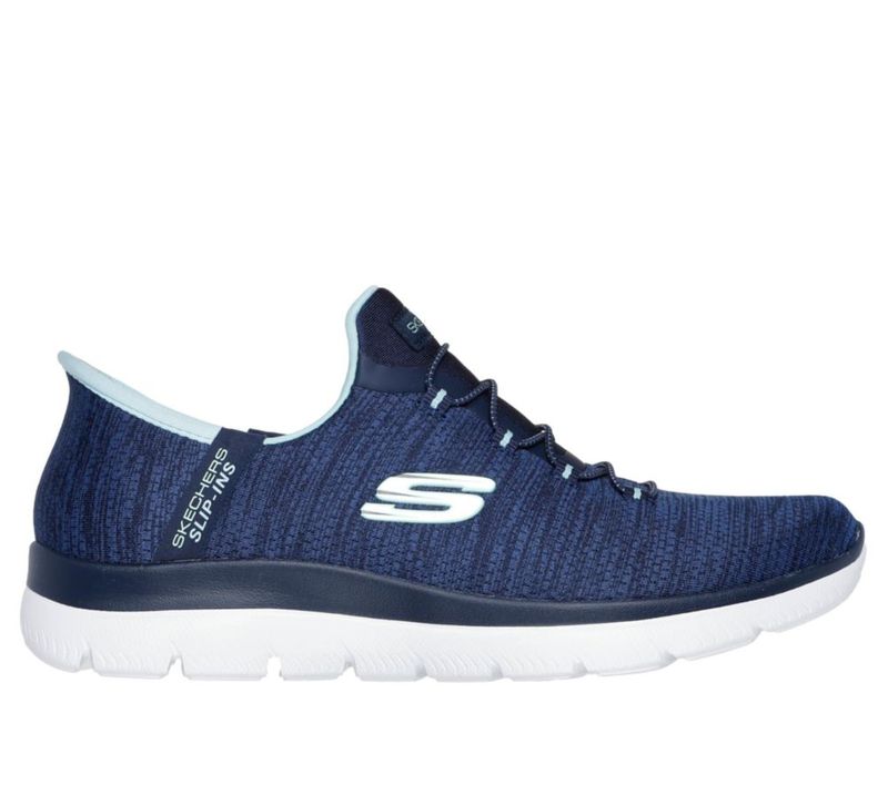 Zapatillas Skechers Summits Azul Marino/Aqua 11 Ancha