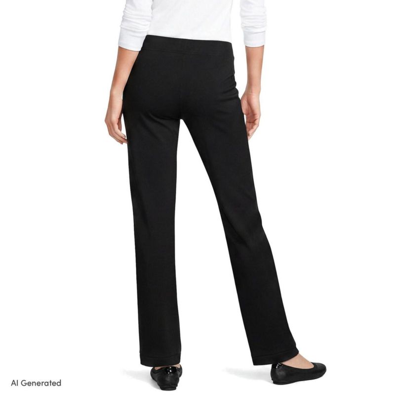 PANTALONES Lands' End Starfish de Pierna Recta 2X Negro