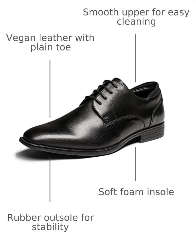 Zapatos Oxford clásicos negros Bruno Marc talla 9