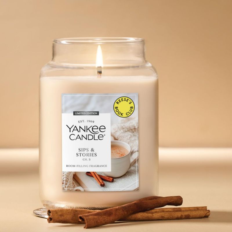 Vela Yankee Candle Sips & Stories 623 g – Frasco Grande