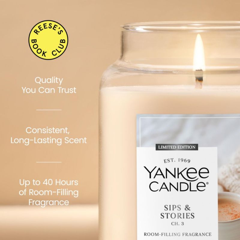 Vela Yankee Candle Sips & Stories 623 g – Frasco Grande