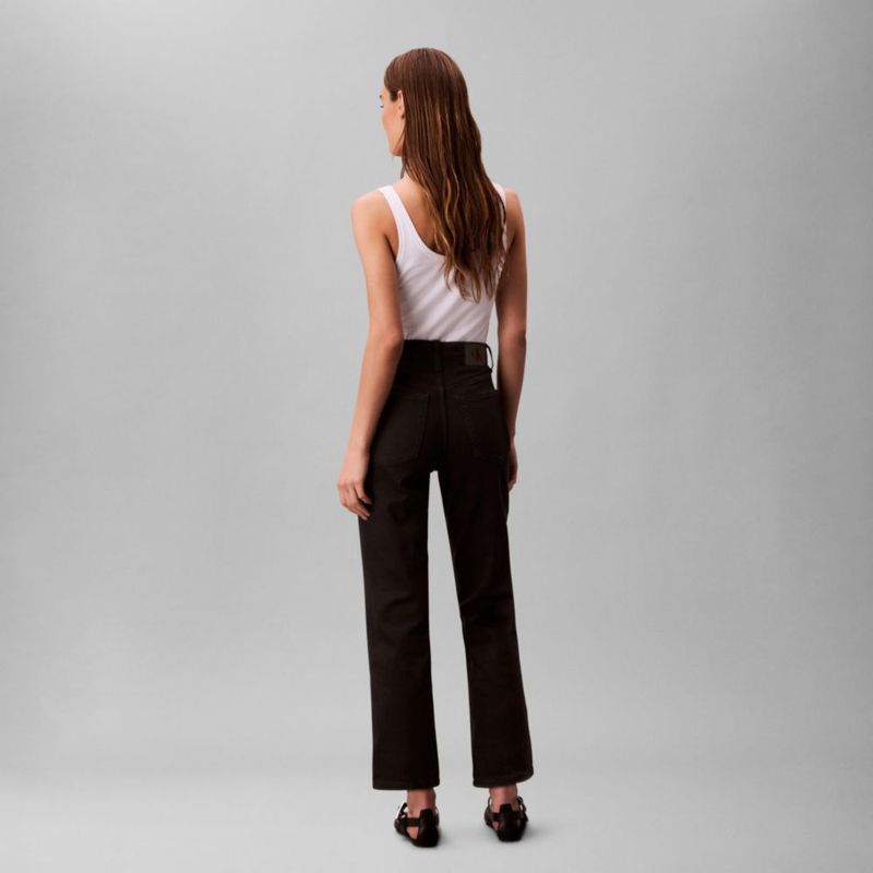 Jeans Calvin Klein Corte Bootcut al Tobillo Negro
