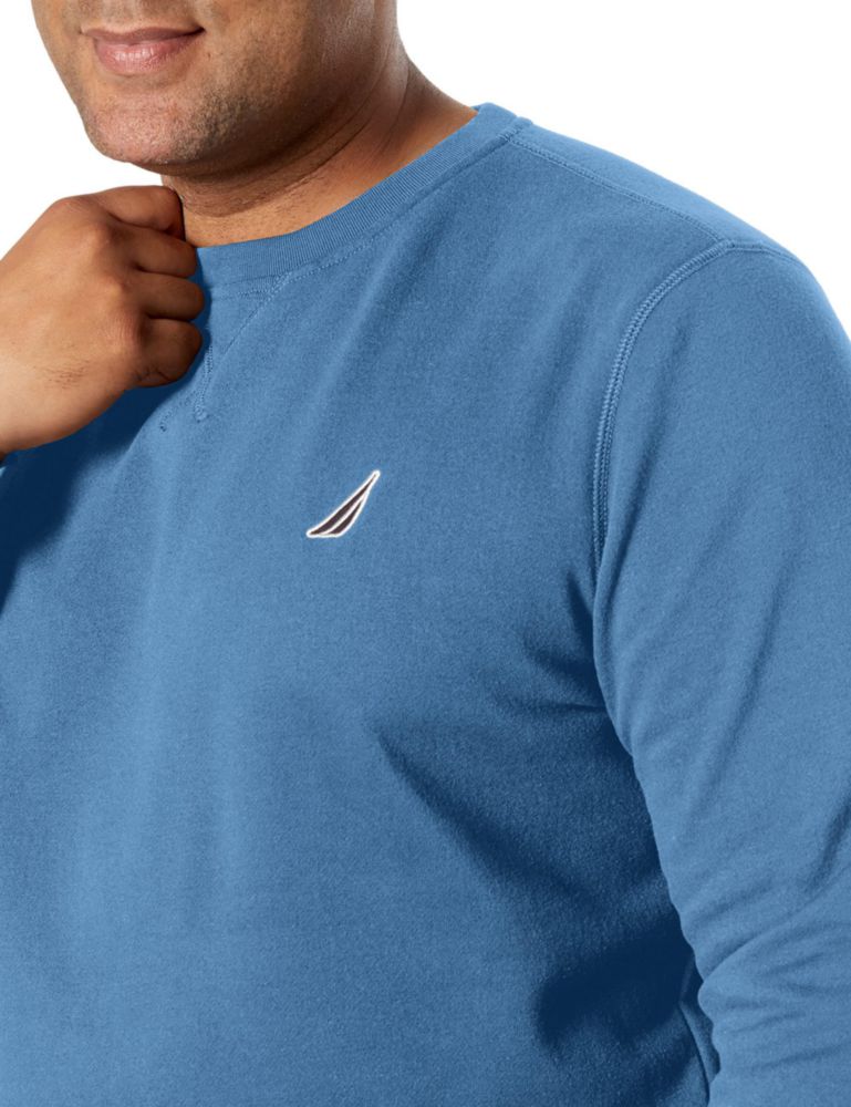 Sudadera de punto polar Nautica azul stern talla grande