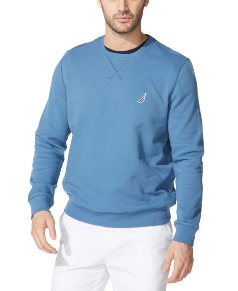 Sudadera de punto polar Nautica azul stern talla grande