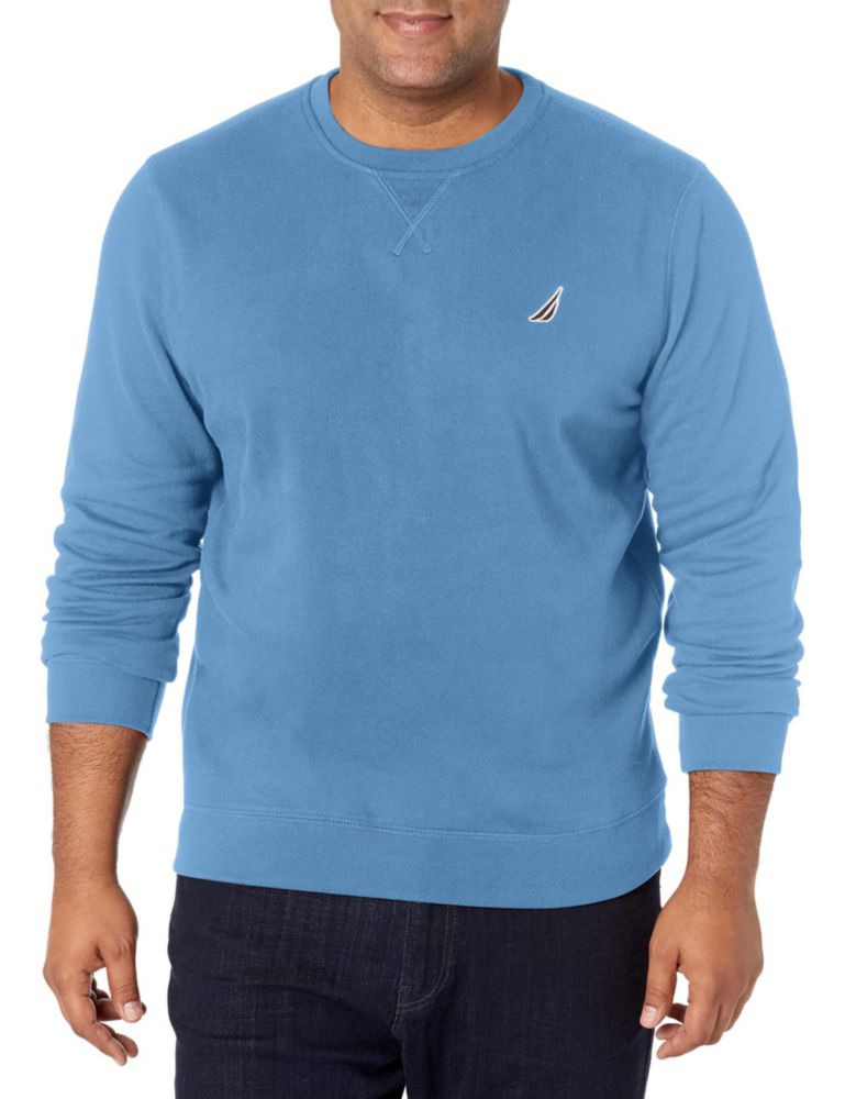 Sudadera de punto polar Nautica azul stern talla grande