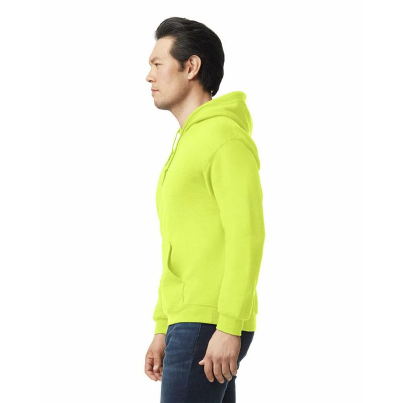 Sudadera con capucha Gildan G18500 Verde Seguridad 3XL