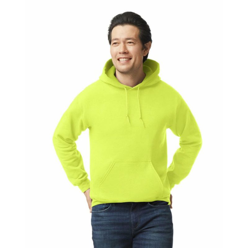 Sudadera con capucha Gildan G18500 Verde Seguridad 3XL