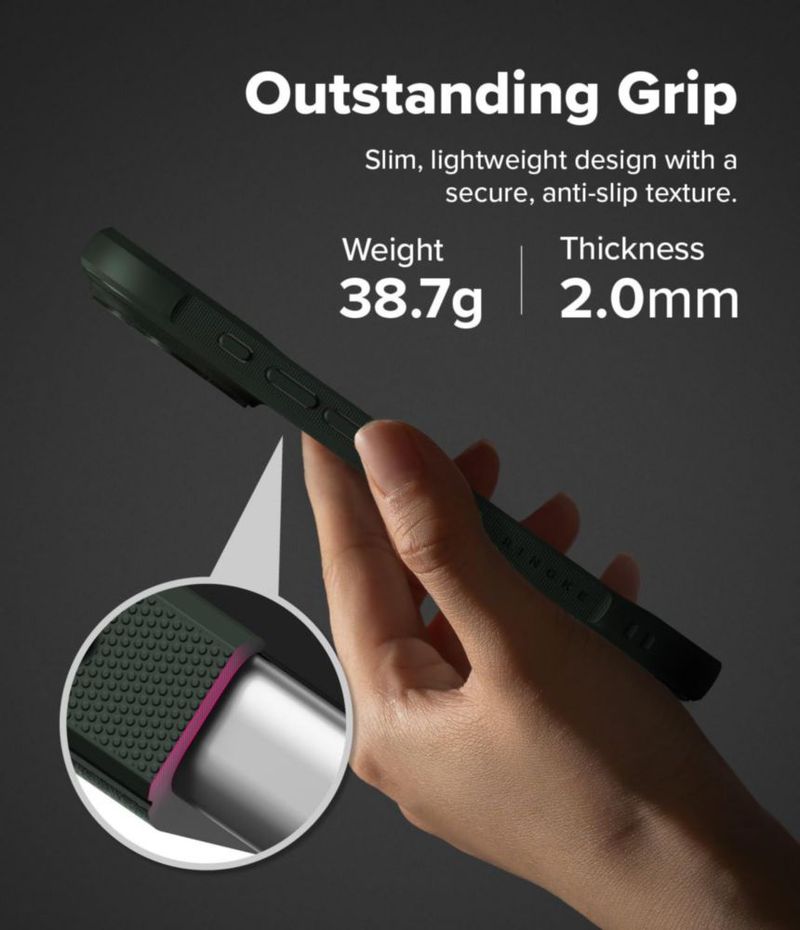 Funda Ringke Onyx para iPhone 18 Pro Max Verde Oscuro