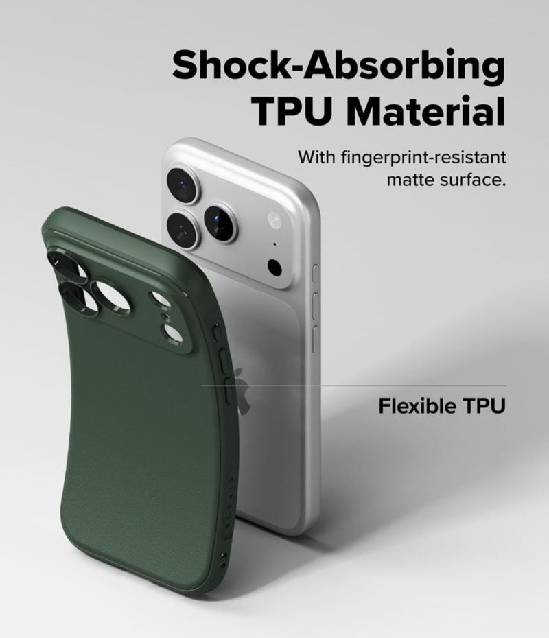 Funda Ringke Onyx para iPhone 18 Pro Max Verde Oscuro