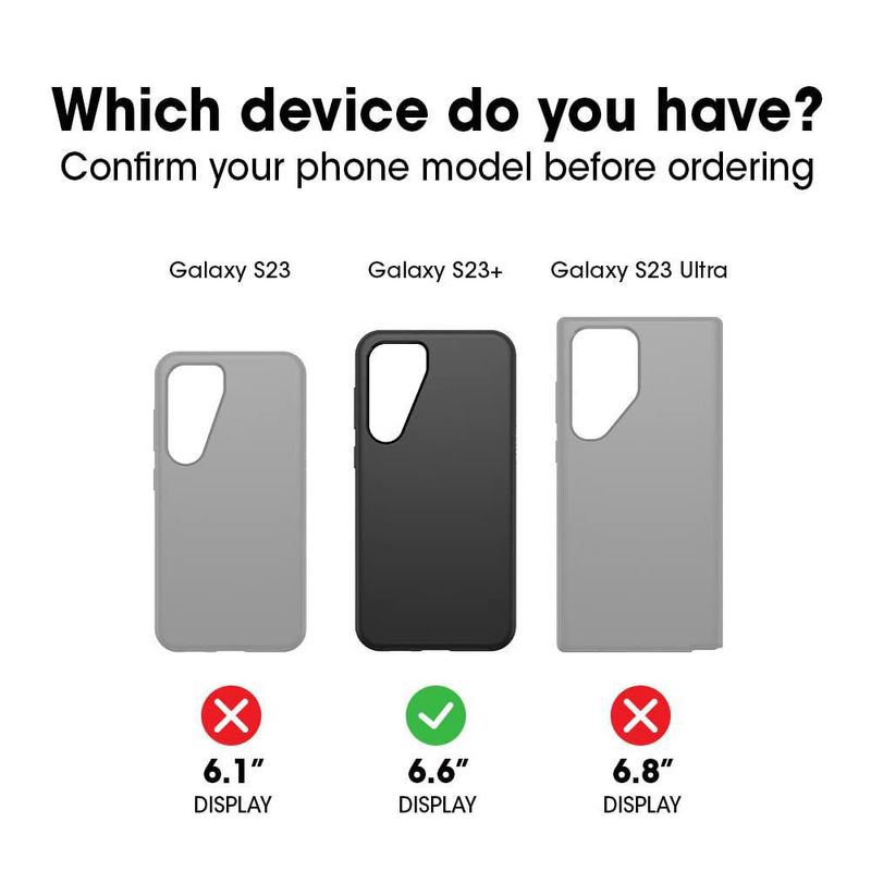 Funda OtterBox Galaxy S23+ Serie Symmetry Stardust (Transparente/Con destellos)
