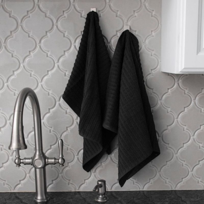 Toalla Ritz 71 cm × 46 cm Pack de 2 Negro Algodón