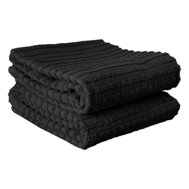 Toalla Ritz 71 cm × 46 cm Pack de 2 Negro Algodón
