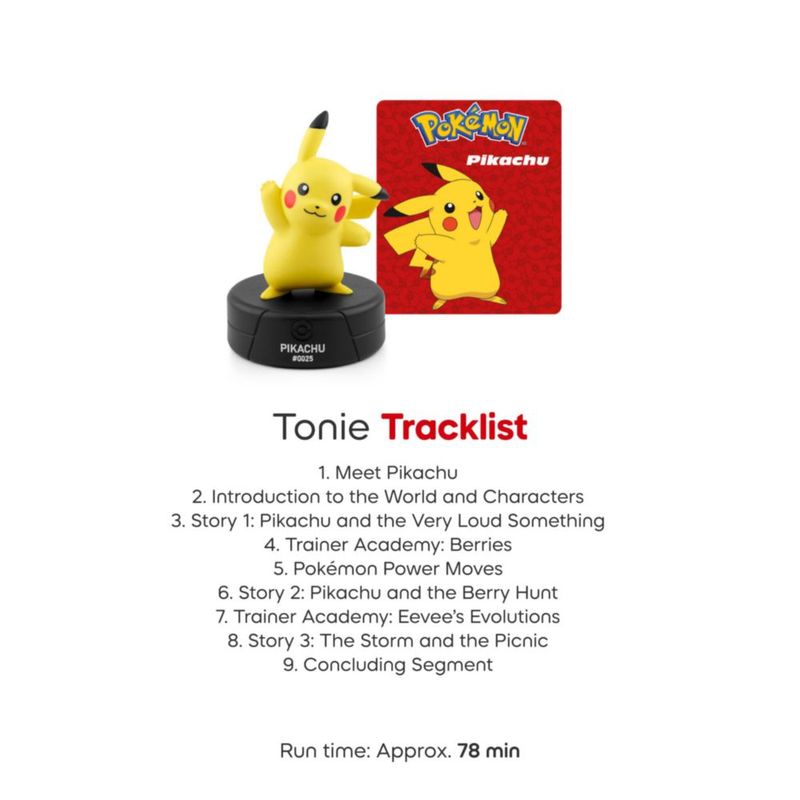 Juguete de audio Tonies Pokémon – Pack de 4 figuras: Pikachu y sus amigos