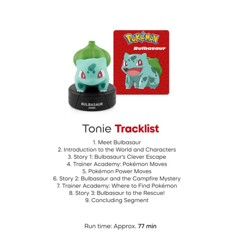 Juguete de audio Tonies Pokémon – Pack de 4 figuras: Pikachu y sus amigos