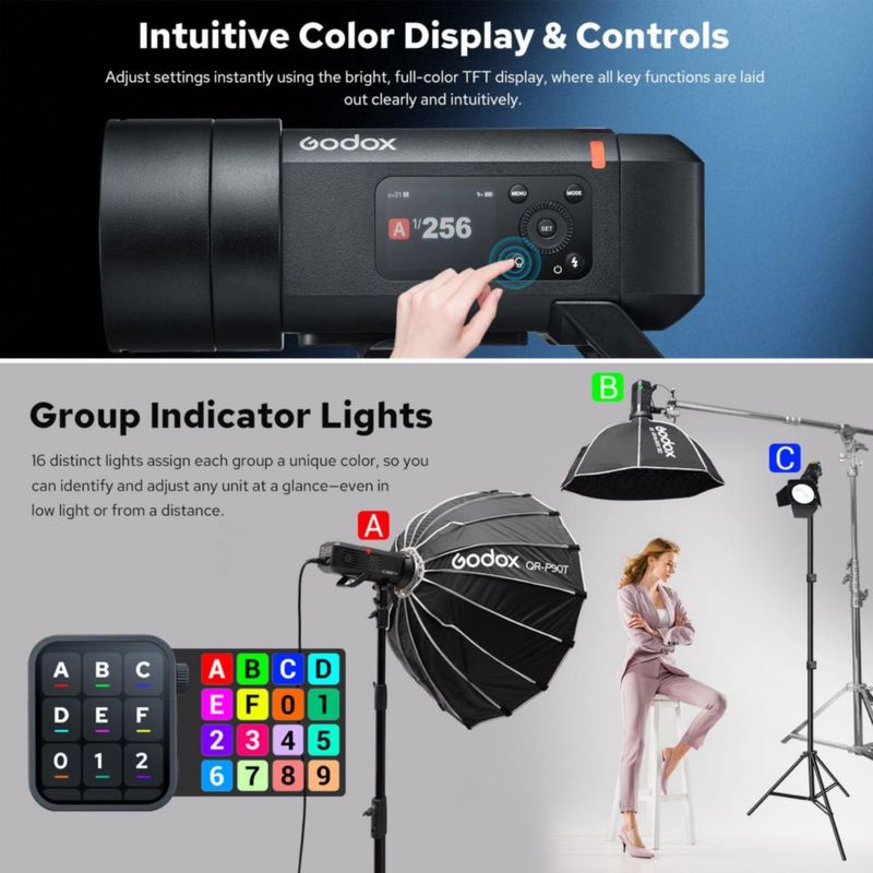 Flash GODOX AD400PROII 400Ws 1/8000 s Inalámbrico 2.4G
