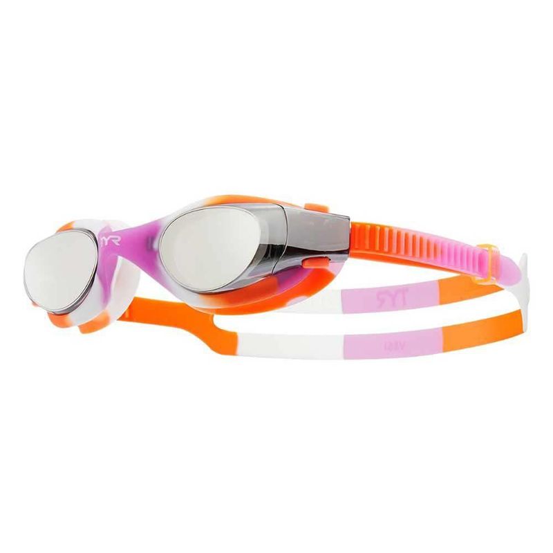 Gafas de natación TYR Youth Vesi espejo púrpura y naranja