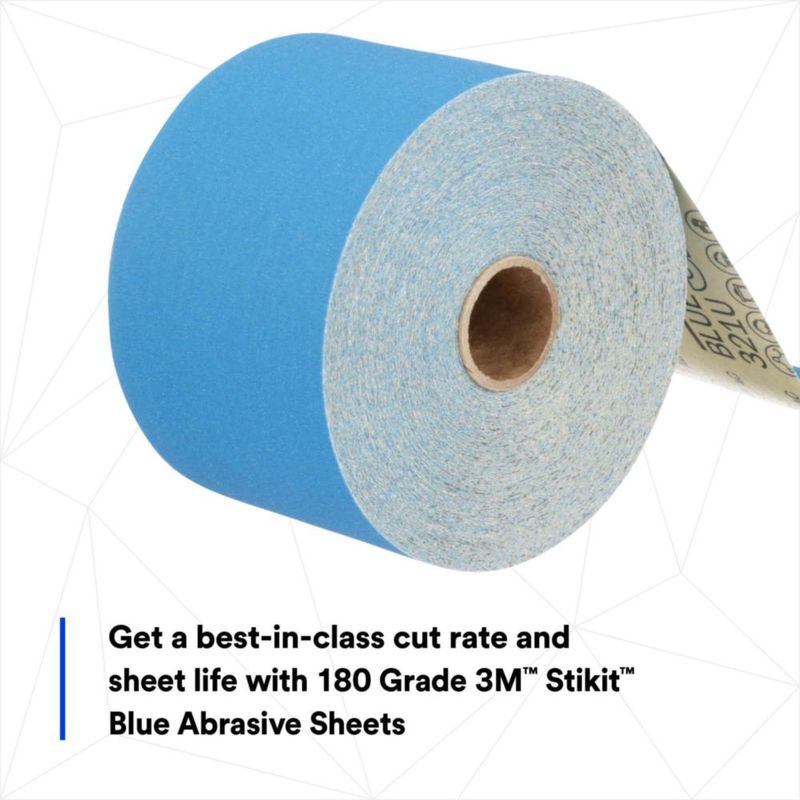 Hoja Abrasiva 3M Stikit Blue 7 cm x 41 m Grado 400+ 36226