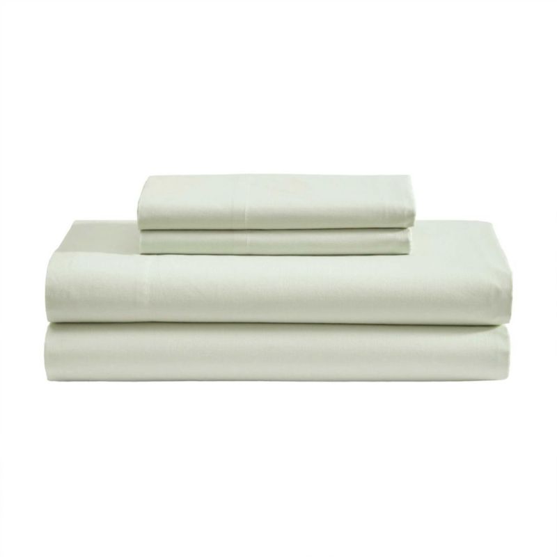 Juego de sábanas Laura Ashley Queen Percale verde tenue