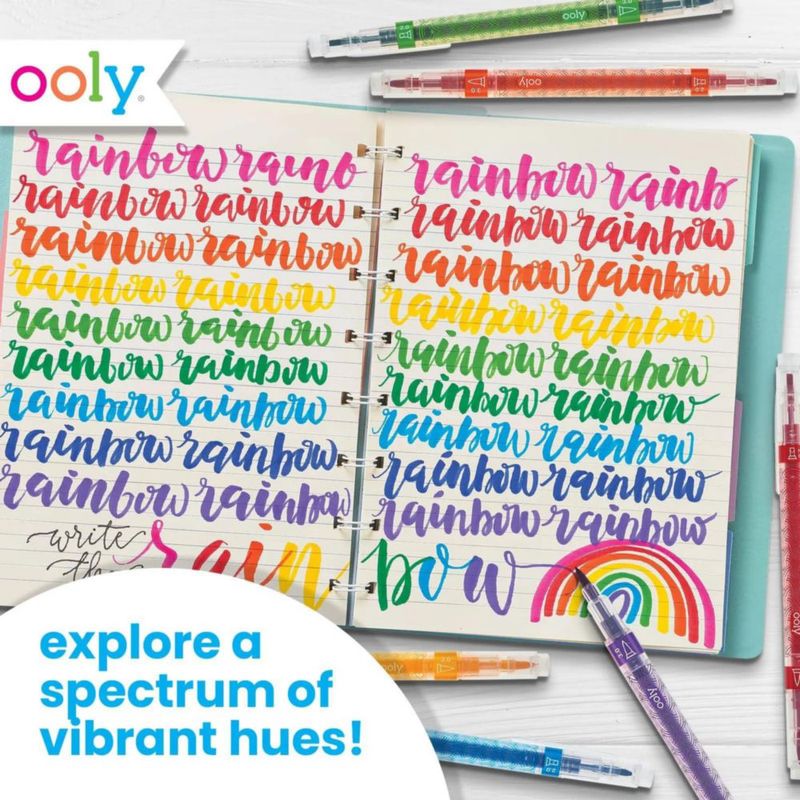 Set de 12 Marcadores de Caligrafía Ooly de Doble Punta