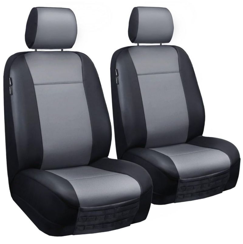 Fundas de asiento LPI Truck gris 2 uds para sedán/SUV