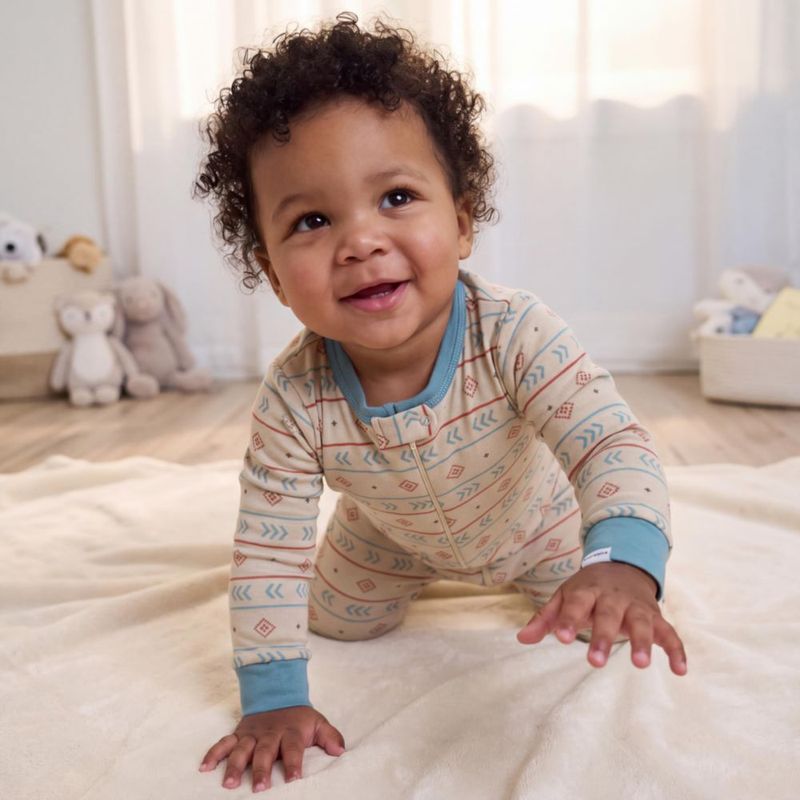 Pijamas Gerber 4T Pack de 3 algodón con búfalo y ajuste ceñido