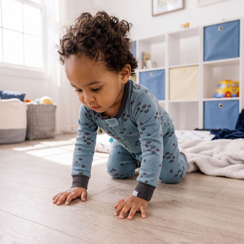 Pijamas Gerber 4T Pack de 3 algodón con búfalo y ajuste ceñido