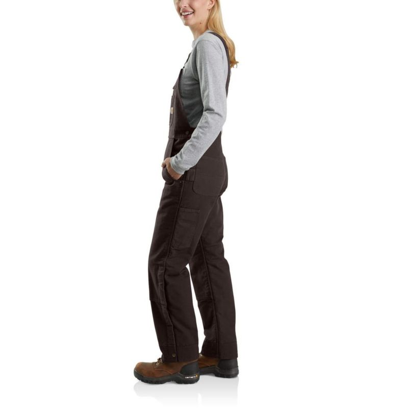 Overoles Carhartt para mujer 3X alto color marrón oscuro