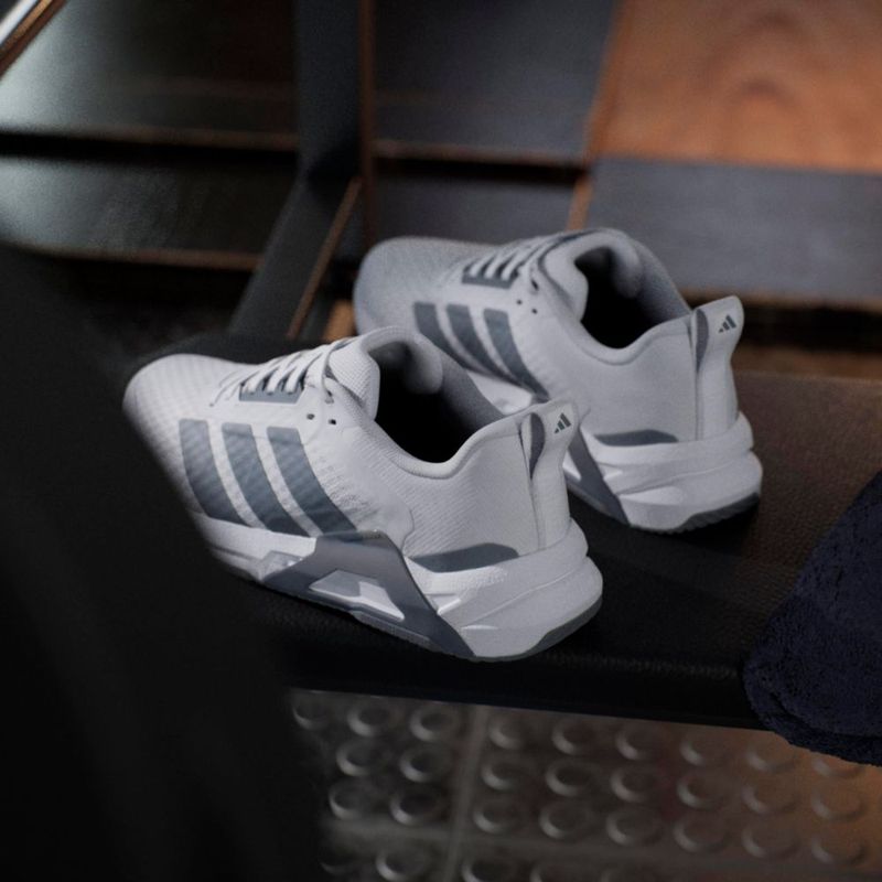 Zapatillas de entrenamiento adidas Dropset Vario para mujer 7.5 Blanco/Gris/Rojo Lúcido