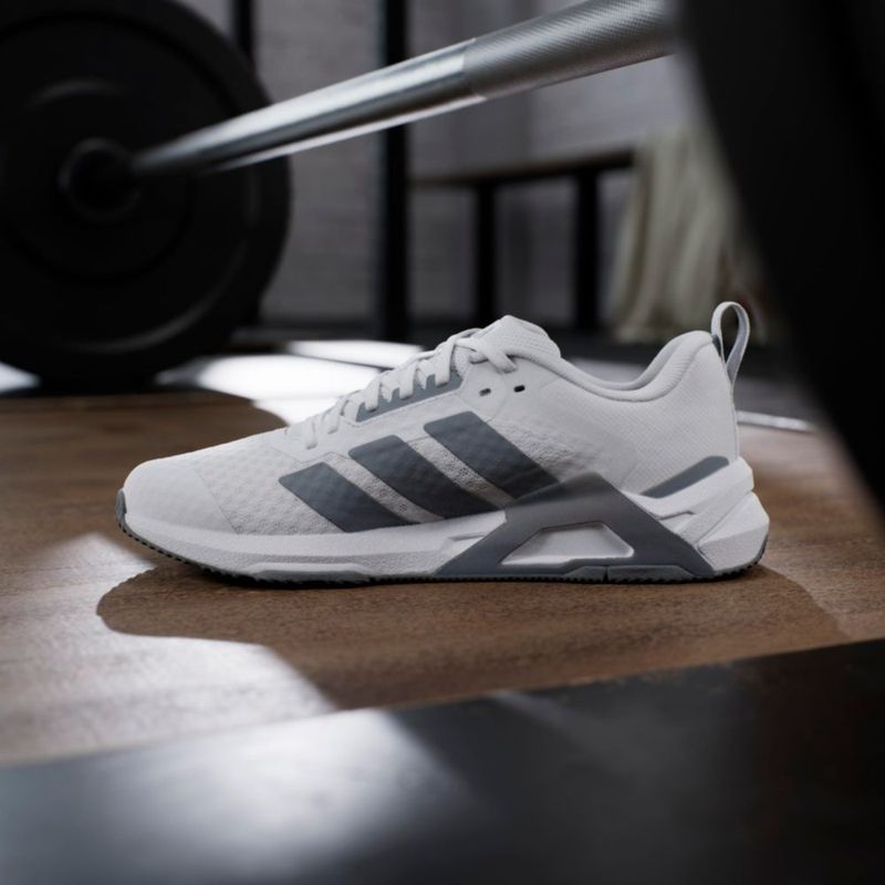 Zapatillas de entrenamiento adidas Dropset Vario para mujer 7.5 Blanco/Gris/Rojo Lúcido