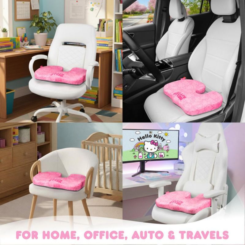 Cojín de Asiento Carbella Hello Kitty Rosa de Espuma Viscoelástica